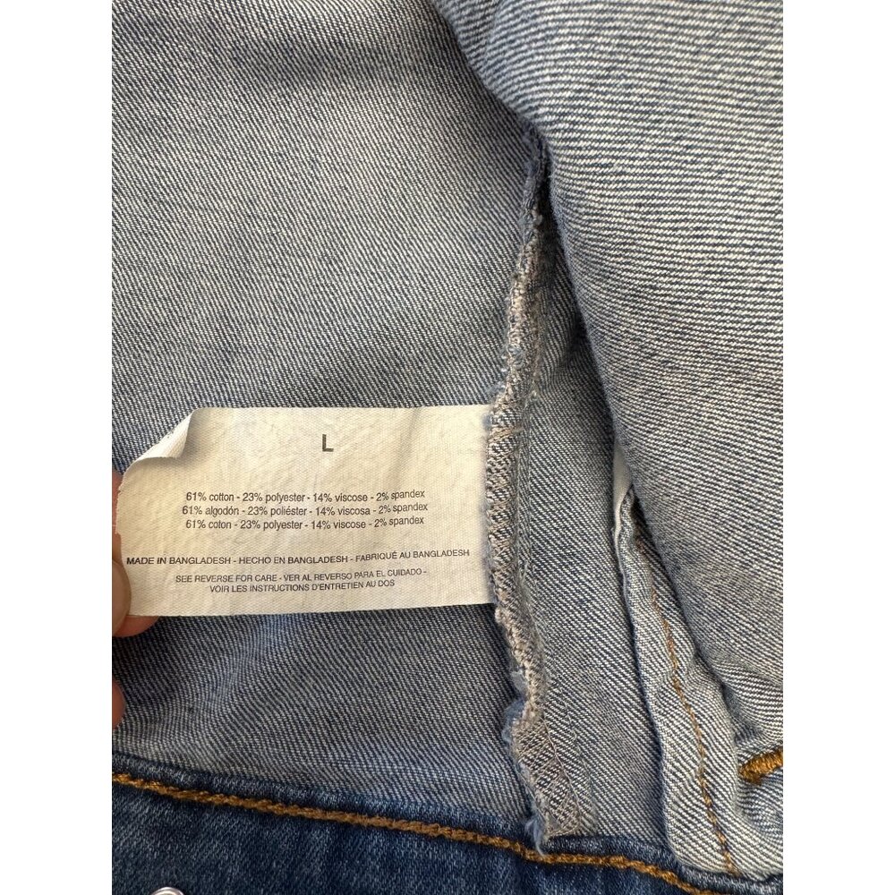 Social Standard By Sanctuary Denim Jacket Womens Size L Med Wash - Picture 5 of 9